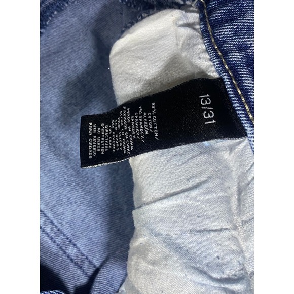 Fashion Nova Womens High Rise Acid Wash Distressed Hem Jeans Size 13/31 - Picture 4 of 4